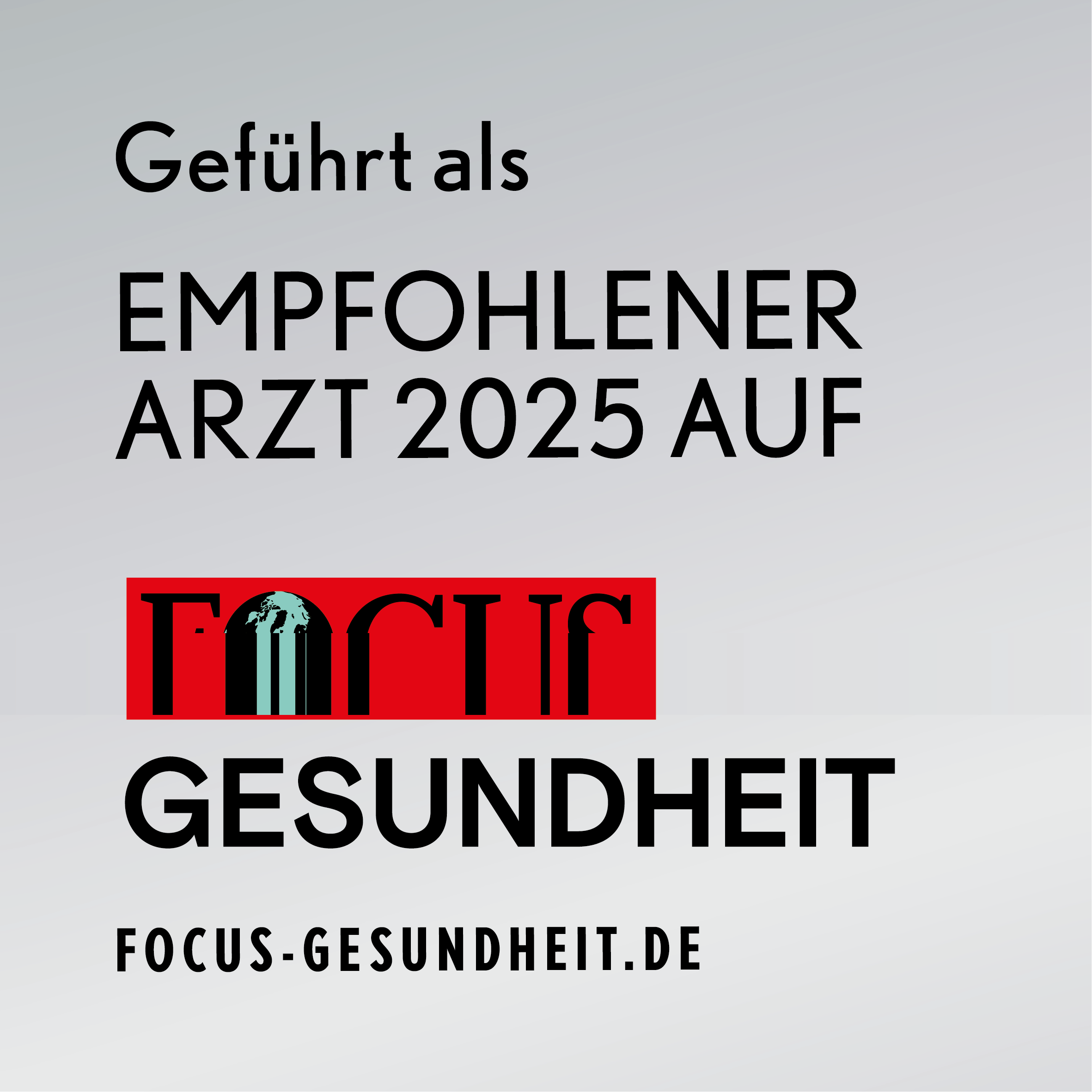 Focus Empfohlener Arzt 2025